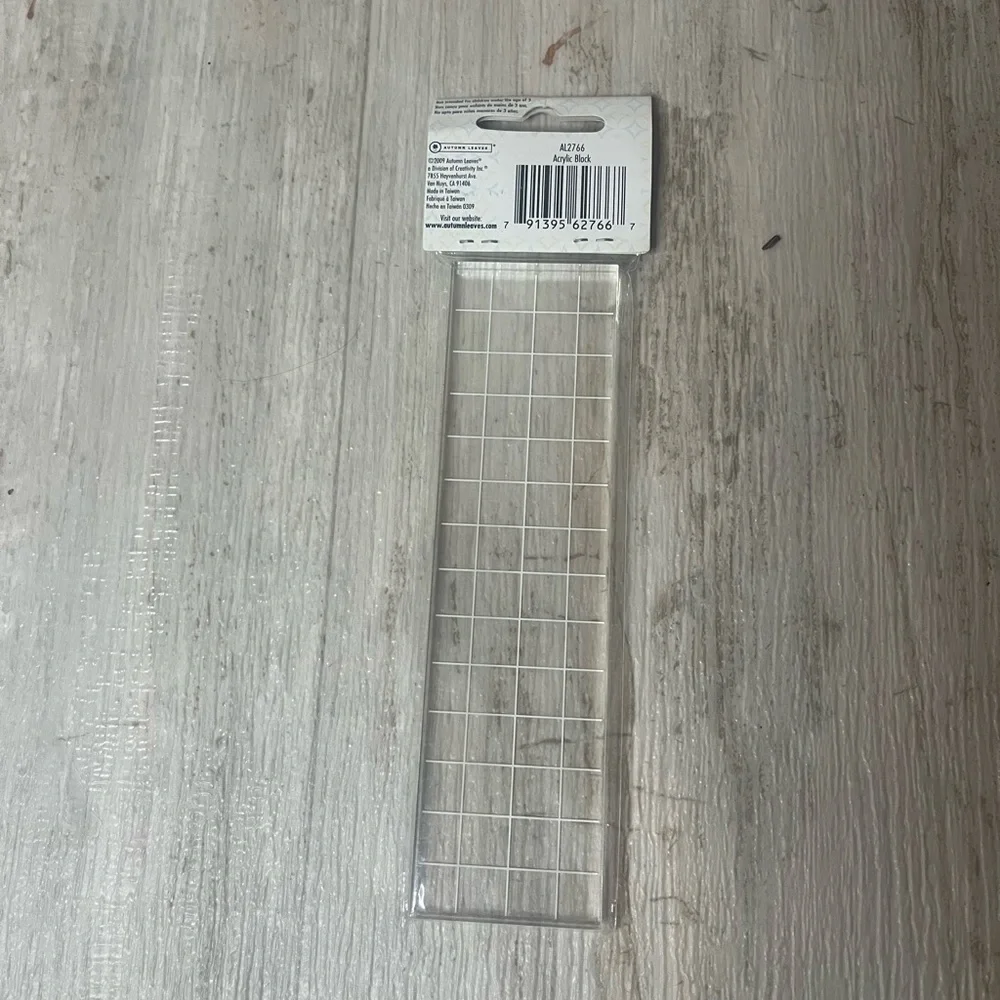 Stampabilities Stampology lot of 3 Acrylic Mounting Block Grid Lines quilt stamp